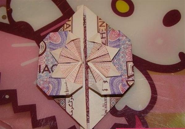 心形钱币折纸图解图片