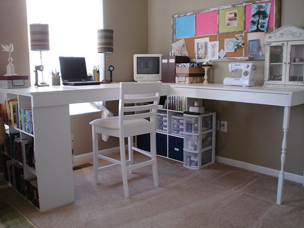 功能强大的家庭办公室写字台DIY制作图片教程