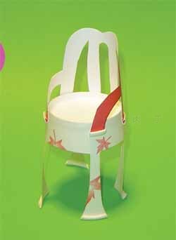 一次性纸杯手工制作简单可爱的小椅子diy图解 肉丁儿童网 热备资讯