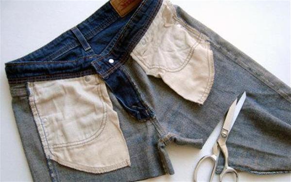 自己动手DIY长裤变短裤手工改造方法图解
