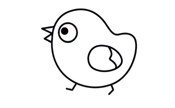 可爱的小黄鸡的画法 宝宝学画简单有趣的简笔画