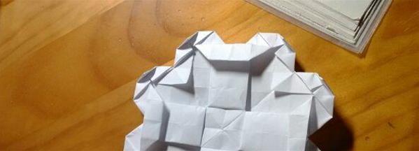 简单折纸花之有爱的四叶草折纸教程╭★肉丁网