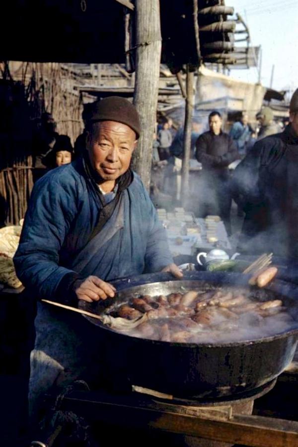 新中国老照片彩色的1940年代中国市井照