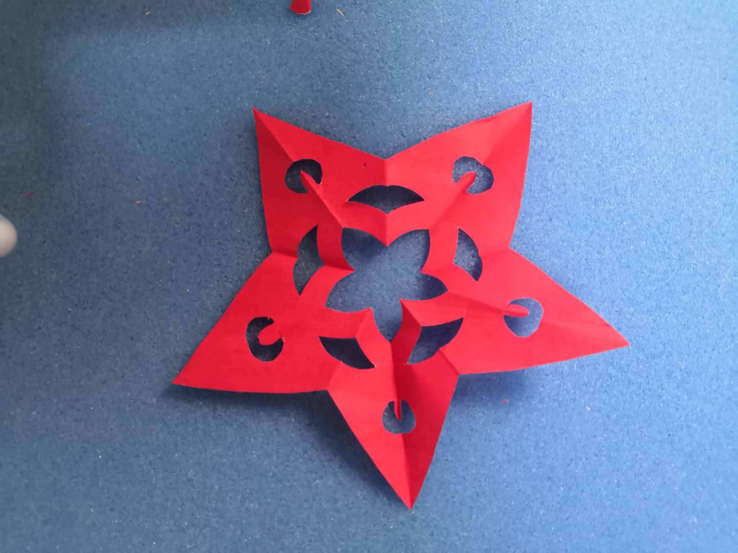 剪纸基础教程 五角星造型