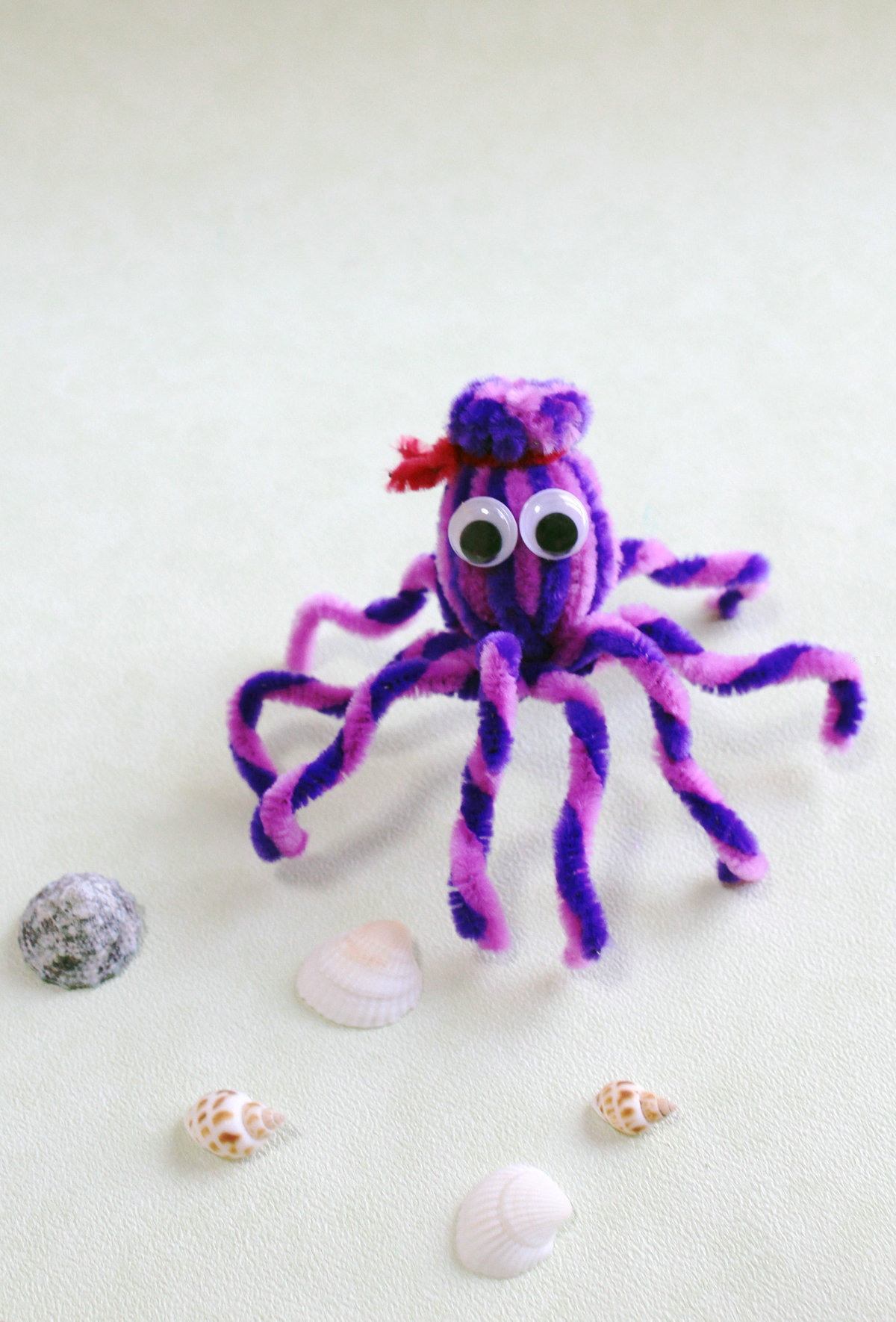 扭扭棒diy可爱小章鱼玩具制作教程