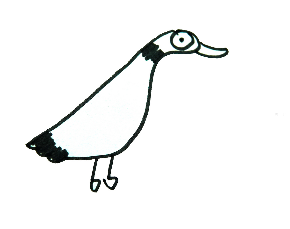 简单小鸭子的画法图解 可爱简笔画画法 - 有点网 - 好手艺