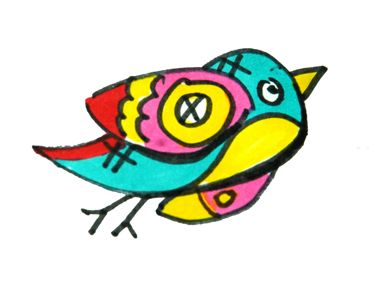 不同形态小鸟的简笔画图片（中秋简笔画） - 有点网 - 好手艺