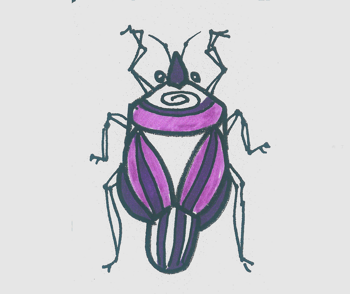 1一9岁简笔画 好看简笔画昆虫的画法详细过程💛巧艺网