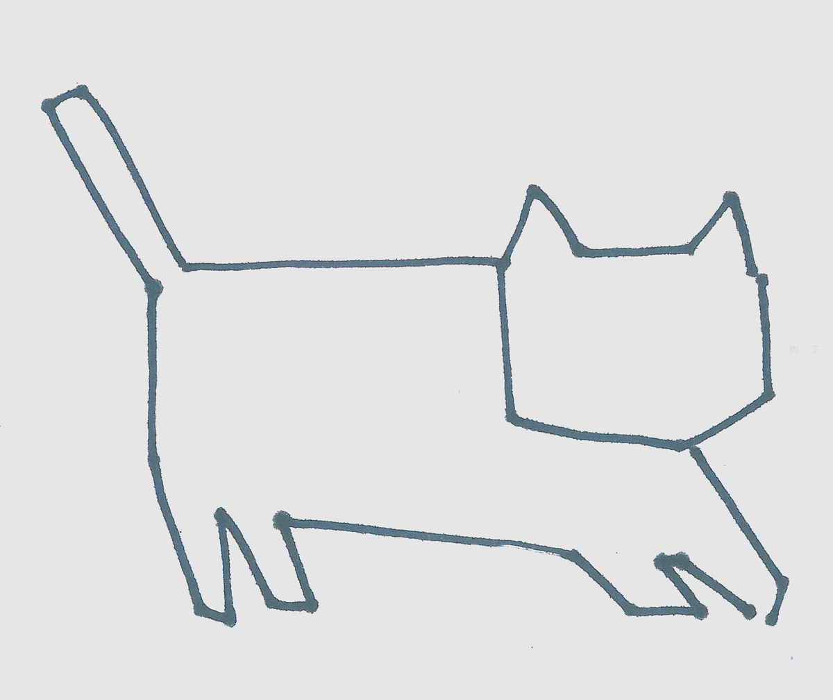 教你画萌萌哒小猫简笔画_陆地动物视频简笔画