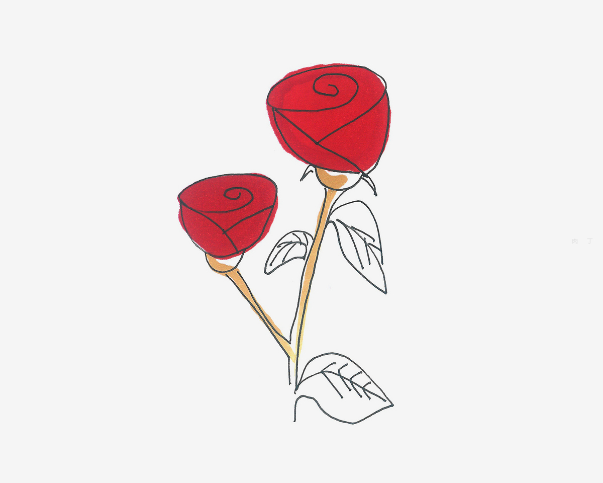玫瑰花|插画|插画习作|Timmy0120 - 原创作品 - 站酷 (ZCOOL)