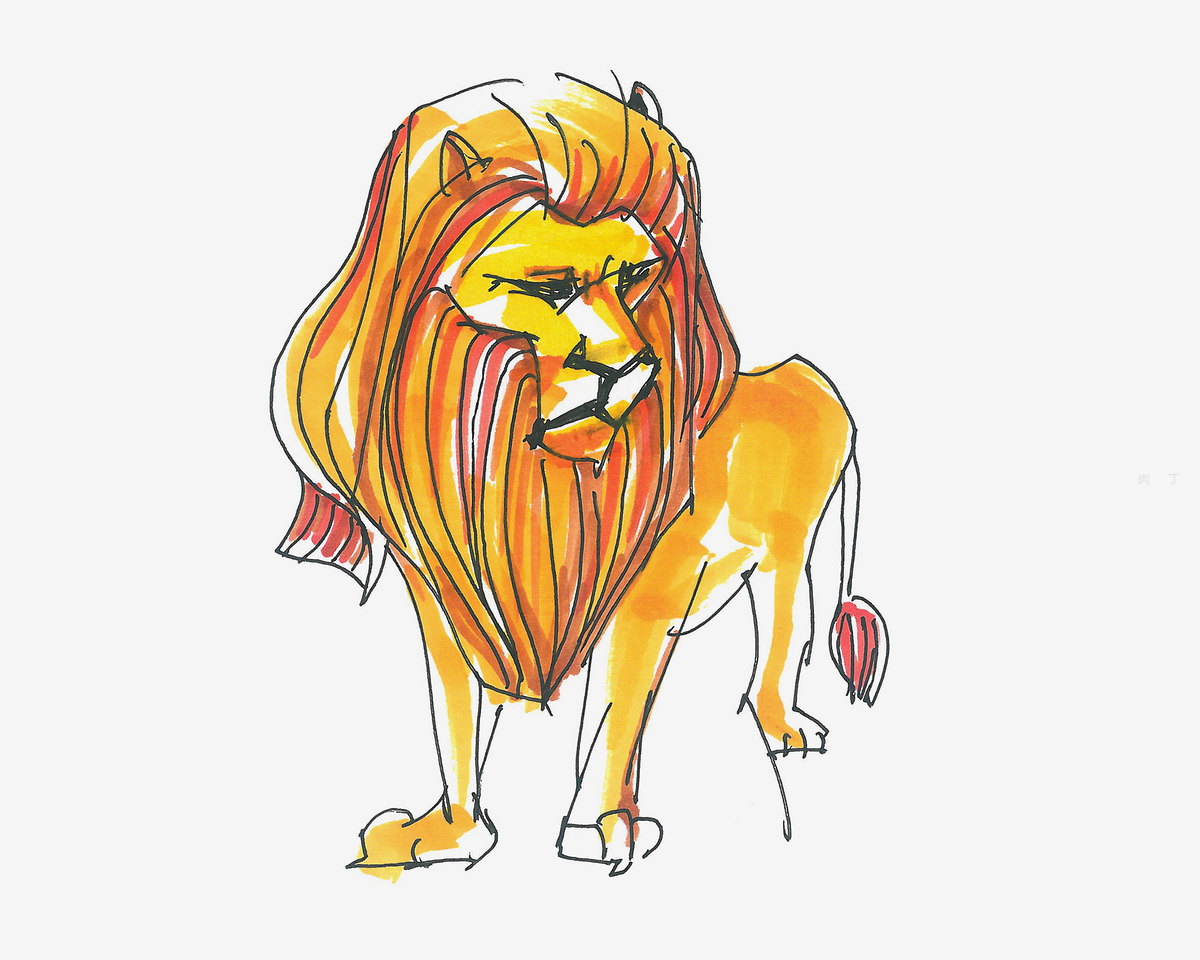 狮子 练习作品|插画|儿童插画|bwdwq - 原创作品 - 站酷 (ZCOOL)