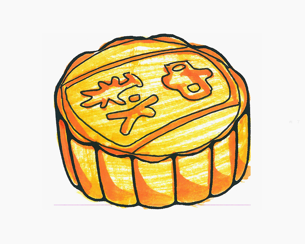 给你画个月饼 创意简笔画中秋月饼怎么画步骤💛巧艺网