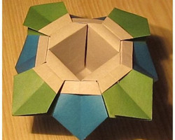 简易折纸垃圾盒图解|简单折垃圾盒╭★肉丁网