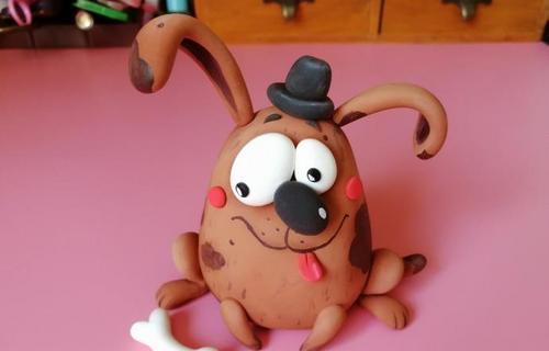 卡哇伊的粘土作品 小狗狗玩偶制作教程