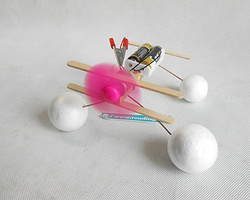 小学生科技小发明 DIY水上划行飞机模型小制作教程