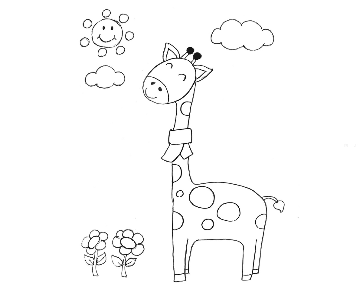 [简笔画]长颈鹿|插画|创作习作|废小柴 - 原创作品 - 站酷 (ZCOOL)